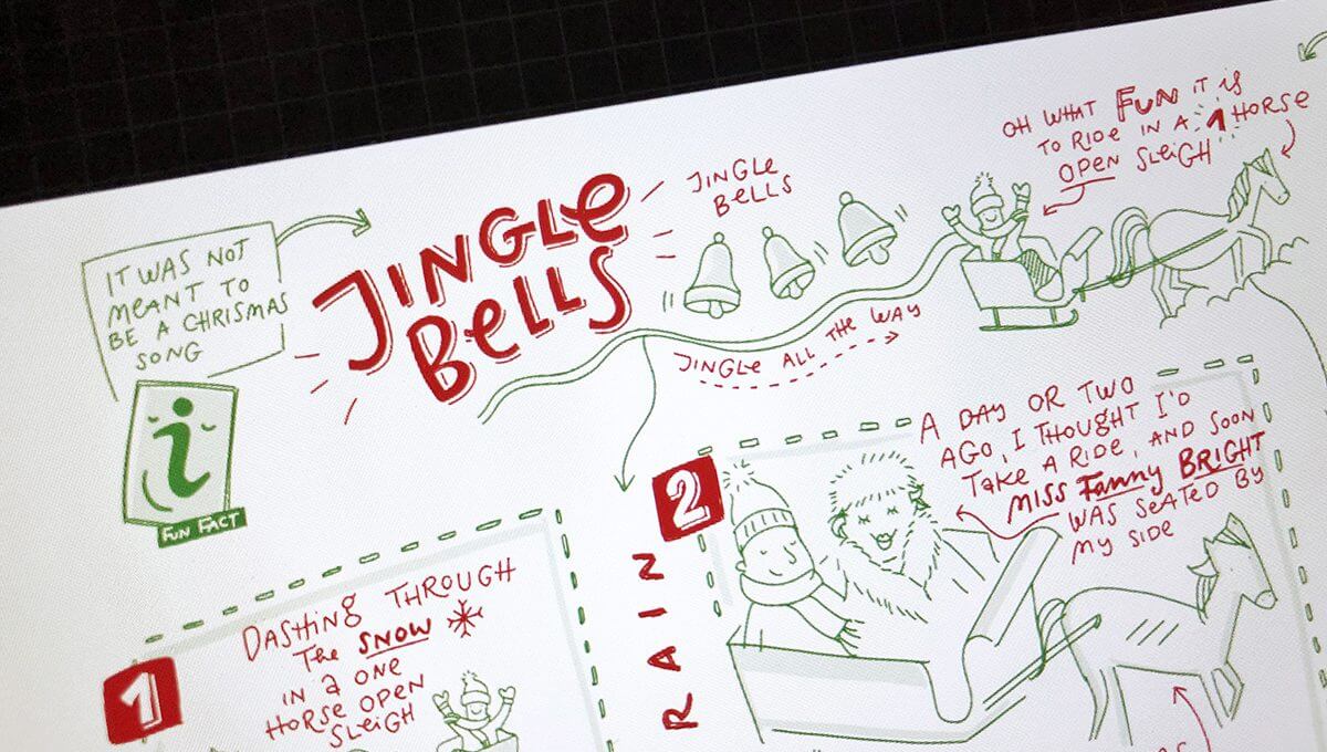Sketchnotes Christmas Song Jingle Bells