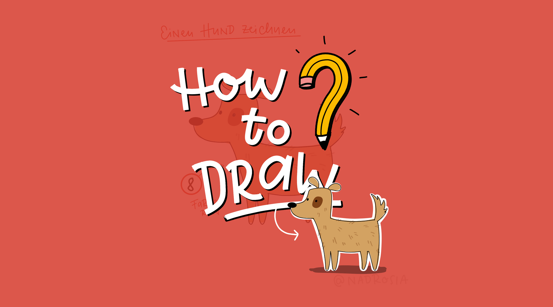 Einen Hund zeichnen – Zeichenanleitung
