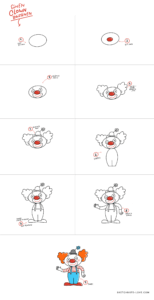 So zeichnest du einen Clown – Anleitung