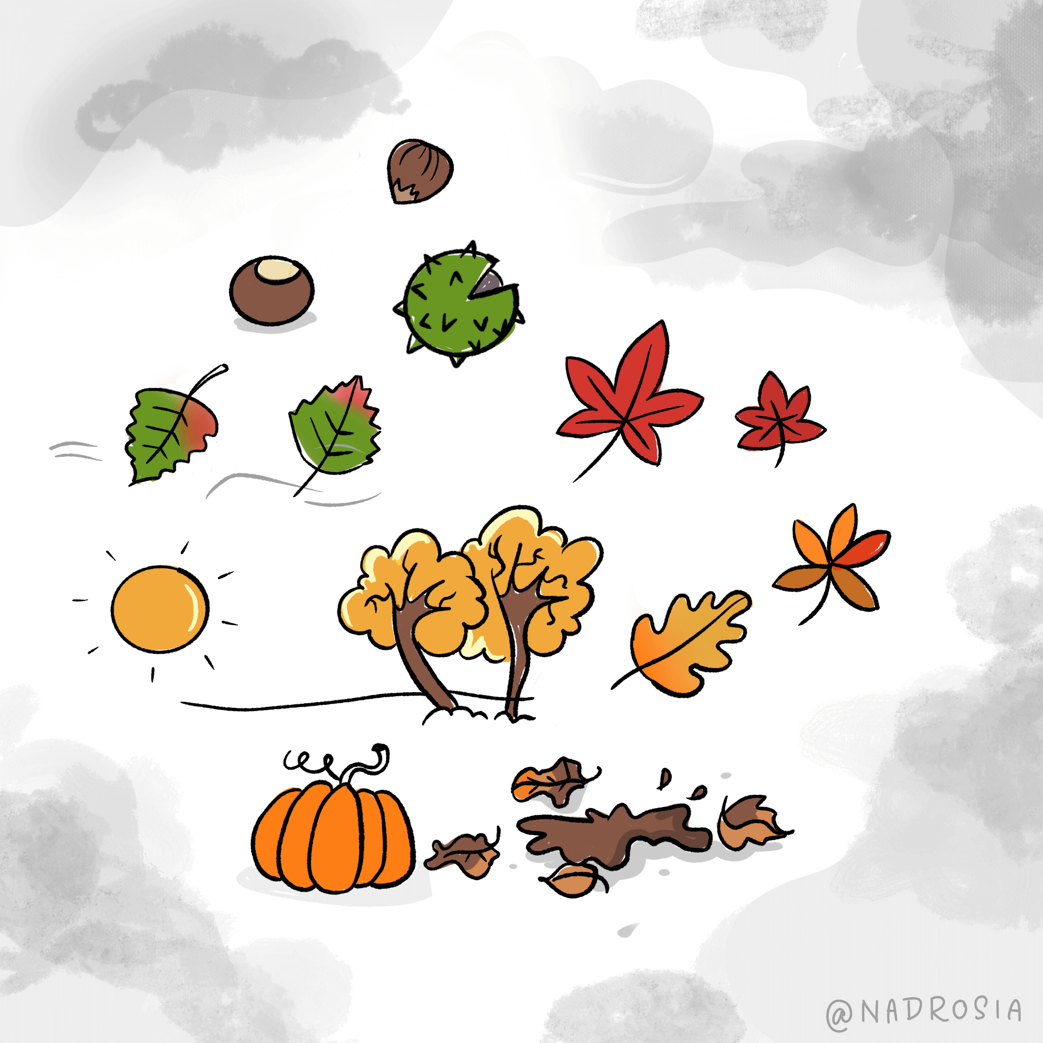 Herbstfarben für Sketchnotes, Flipcharts und Co.